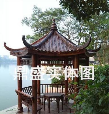 防腐木六角涼亭 別墅景觀與古建筑風韻的完美融合